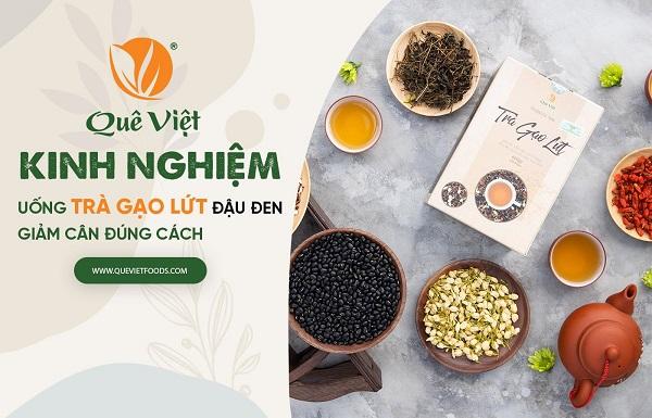 Kinh nghiệm uống trà gạo lứt đậu đen giảm cân đúng cách