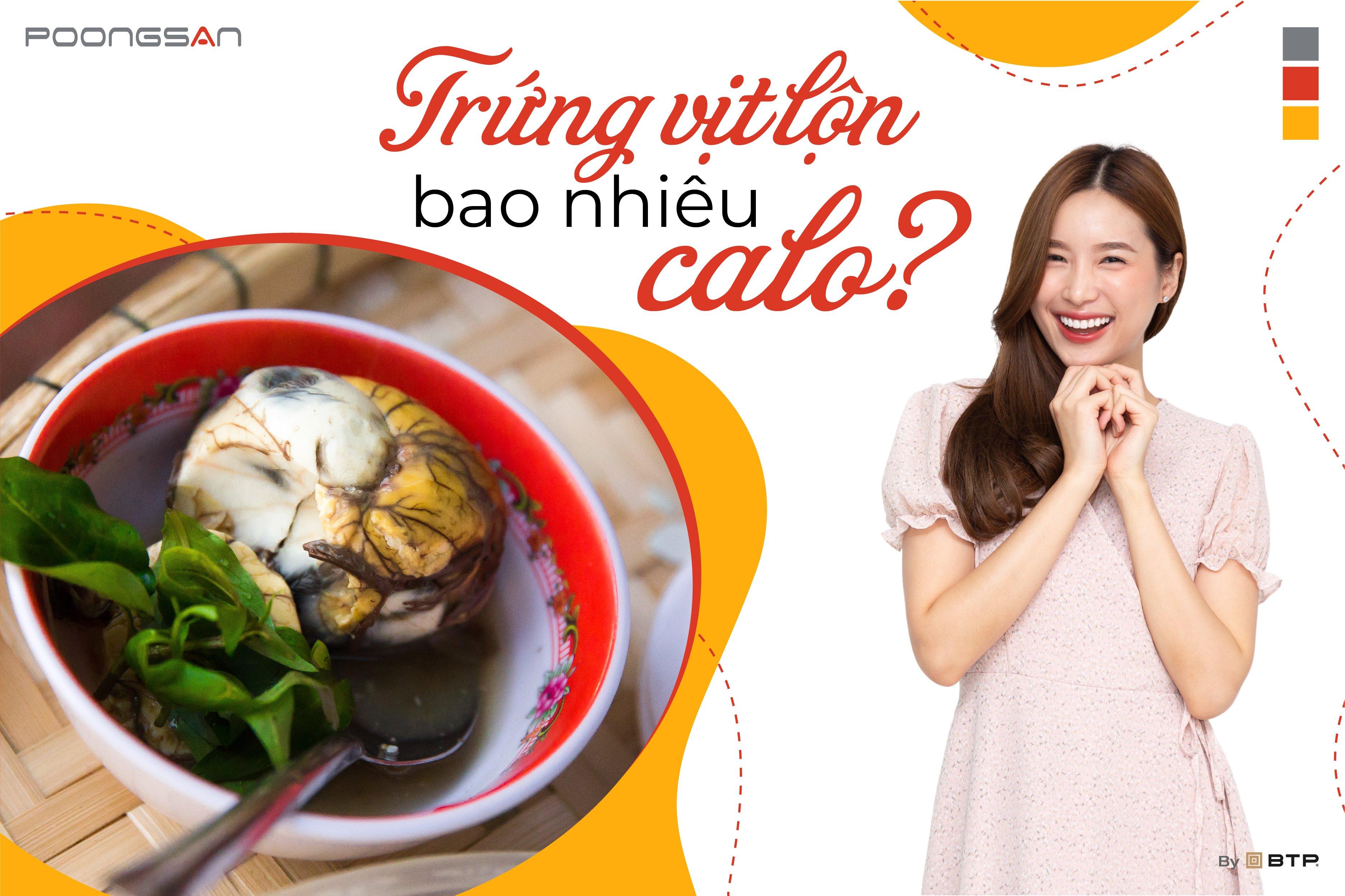 Trứng vịt lộn bao nhiêu calo?