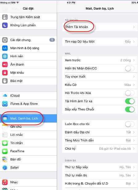 Hướng dẫn thiết lập email trên điện thoại iPhone