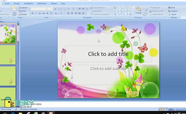 Cách làm hình nền PowerPoint đẹp rất dễ