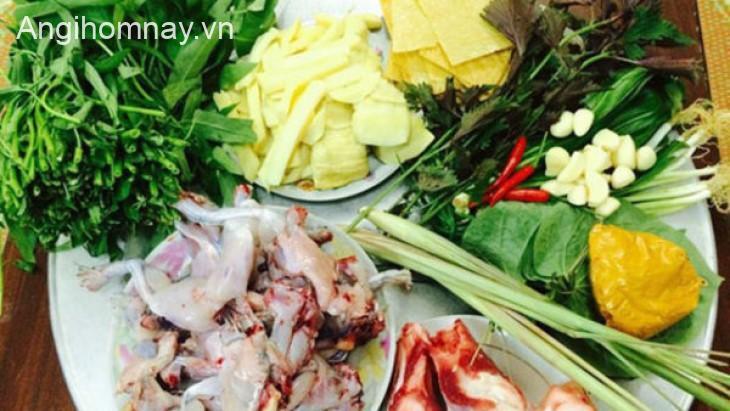 Nguyên liệu món ăn 3 cách làm lẩu ếch cay