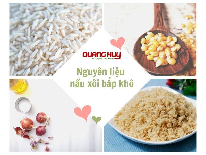 Cách nấu xôi bắp khô dẻo, thơm ngon đơn giản nhất