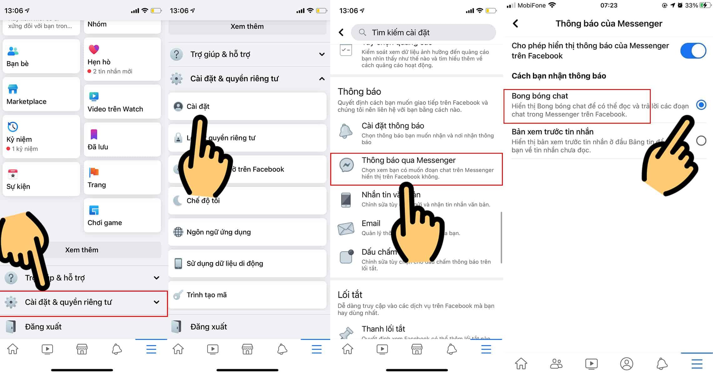 Cách mở bong bóng chat Messenger trên iPhone chỉ với vài thao tác đơn giản.