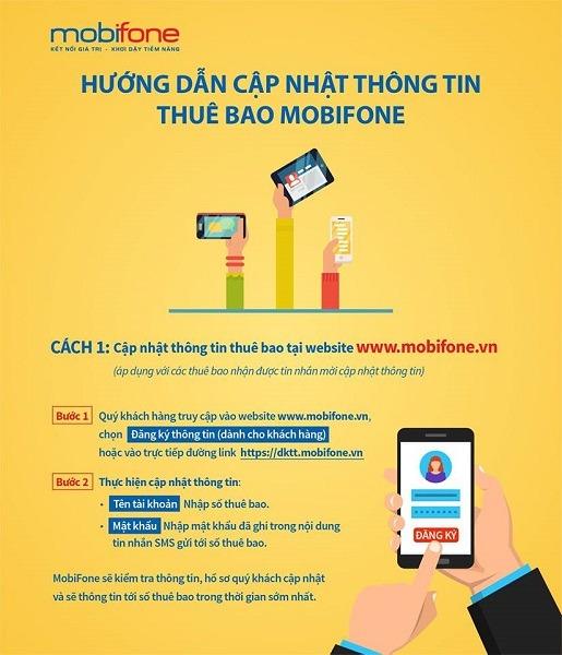 2 Cách cập nhật thông tin Mobifone tại nhà