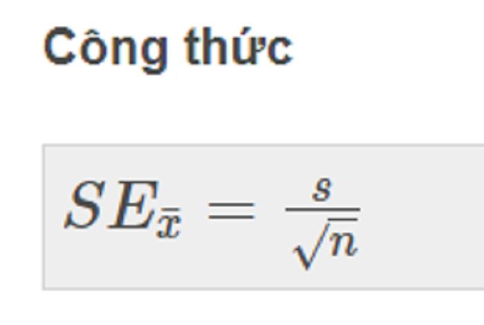 Sai số chuẩn là gì? Phân biệt độ lệch chuẩn với sai số chuẩn?