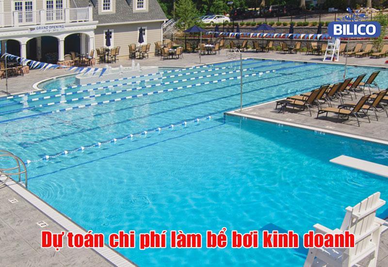 chi phí xây dựng hồ bơi kinh doanh