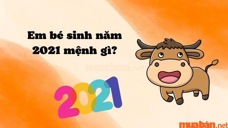 các bé sinh năm 2021 mệnh gì, tuổi gì