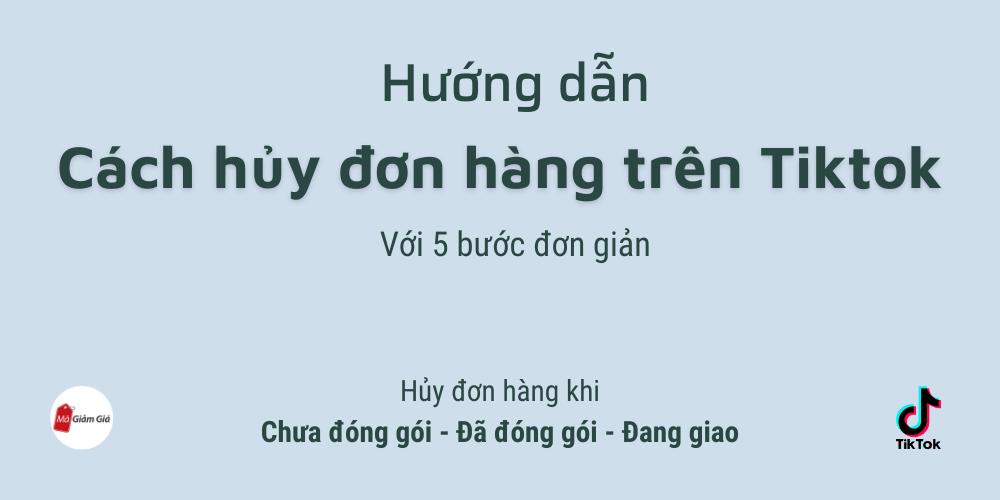 Cách hủy đơn hàng trên Tiktok chỉ với 5 bước đơn giản