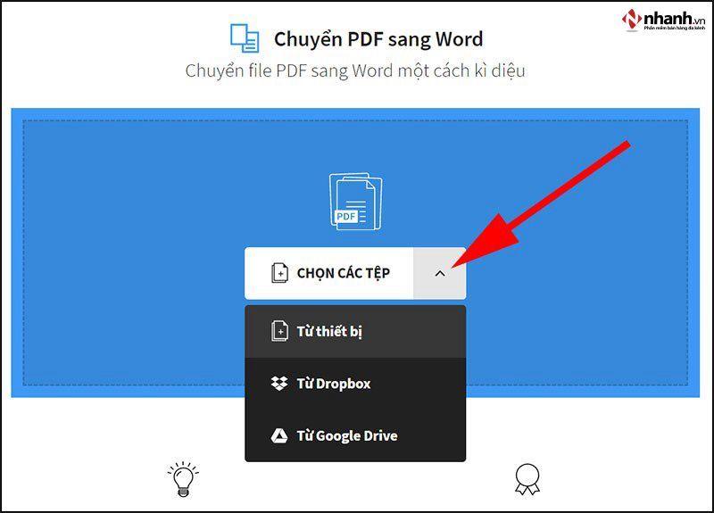 Small PDF chuyển PDF sang Word