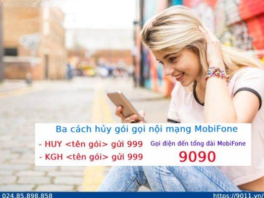 3 cách hủy đăng ký gọi nội mạng MobiFone nhanh, chính xác