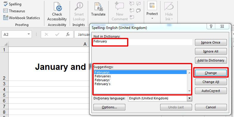 Cách kiểm tra, sửa lỗi chính tả trong Excel rất nhanh và chính xác