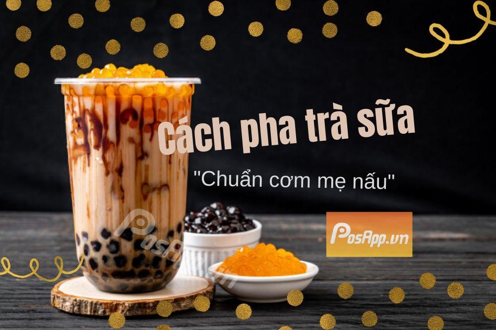 cách pha trà sữa