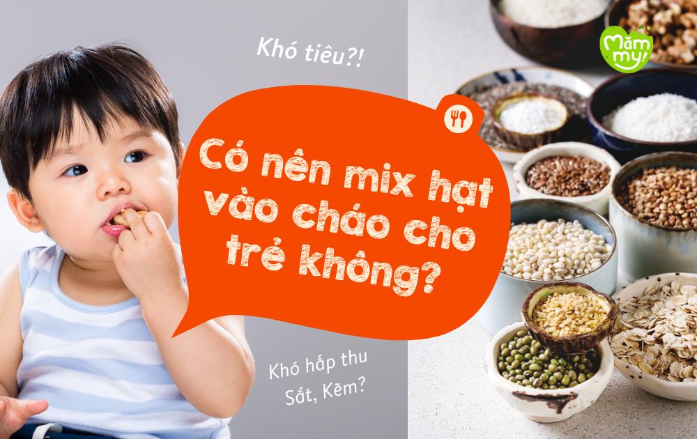 Co nen mix hat vao chao cho tre khong - Mămmy