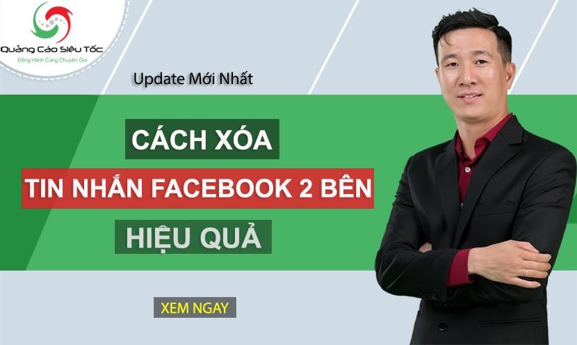 Cách xóa tin nhắn trên Fanpage và Facebook cá nhân