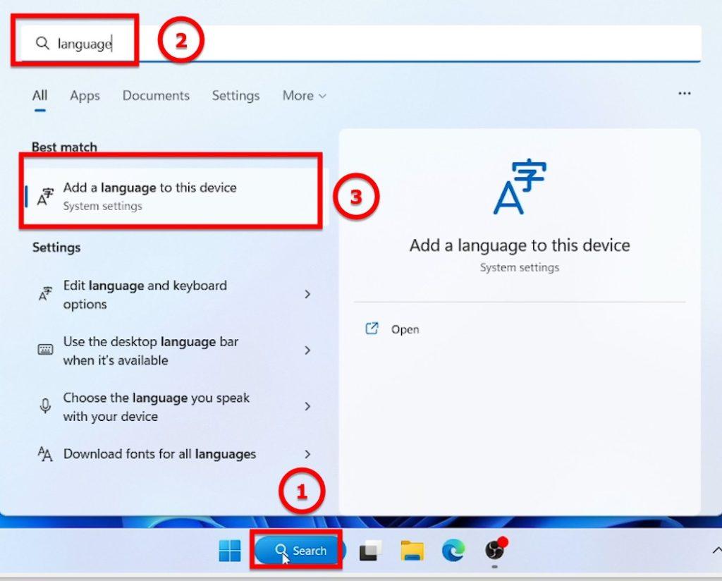 Bạn Nhấn Vào Nút Add A Language để Thêm Ngôn Ngữ Mới Cho Win 11