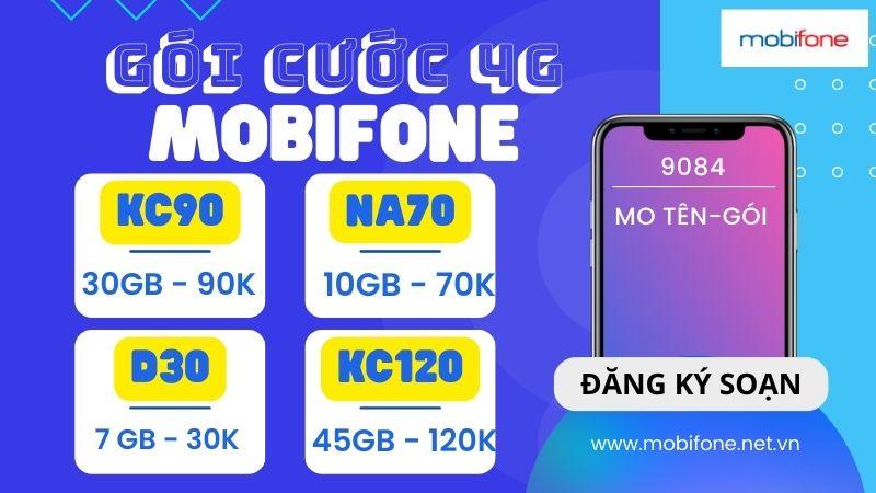 Danh sách các gói cước 4G Mobifone Giá Rẻ Nhất Data khủng 2024