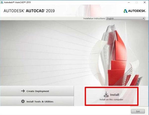 huong dan cai dat autocad 2019