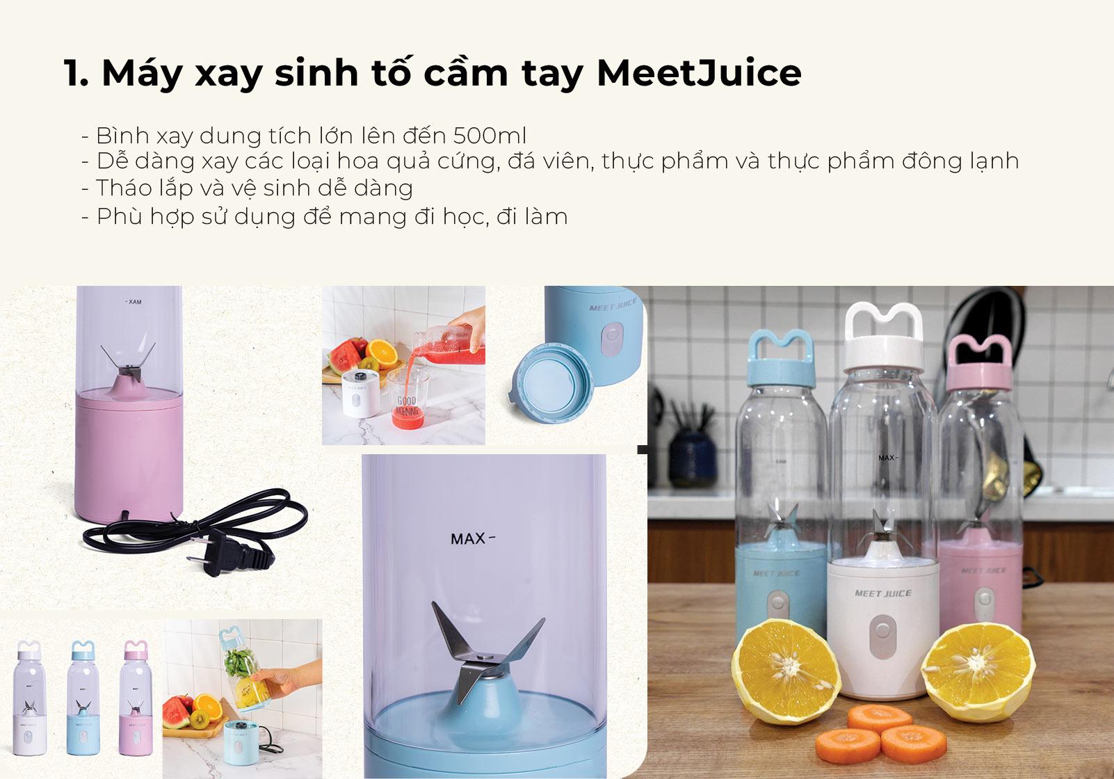 Máy xay sinh tố cầm tay Meet Juice