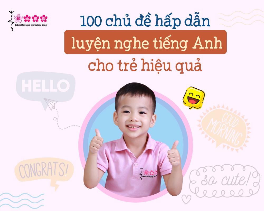 100+ chủ đề luyện nói tiếng Anh cho bé