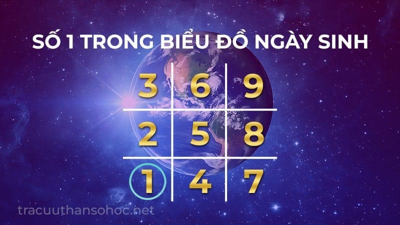 số 1 trong biểu đồ ngày sinh