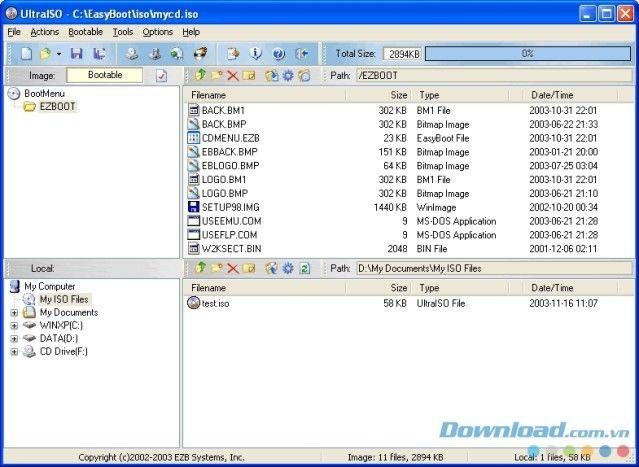 UltraISO 9.7.6.3812 Tạo và quản lý file ISO dễ dàng