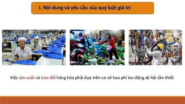 Nội dung của quy luật giá trị