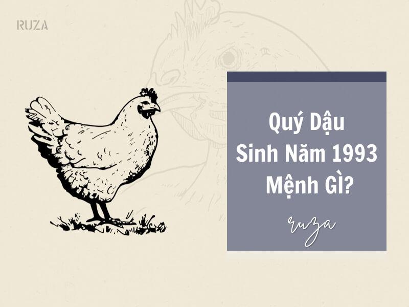 Sinh năm 1993 mệnh gì?