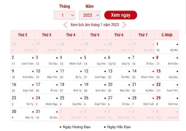 thang 1 co bao nhieu ngay Tháng 1 Có Bao Nhiêu Ngày Theo Lịch Âm và Dương 2023 Tháng 1 Có Bao Nhiêu Ngày Theo Lịch Âm và Dương 2023