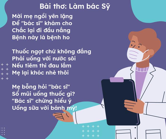 Tuyển tập thơ về chủ đề nghề nghiệp cho bé mầm non