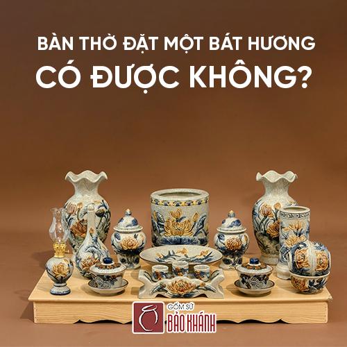 bát hương gia tiên đặt bên nào là chuẩn