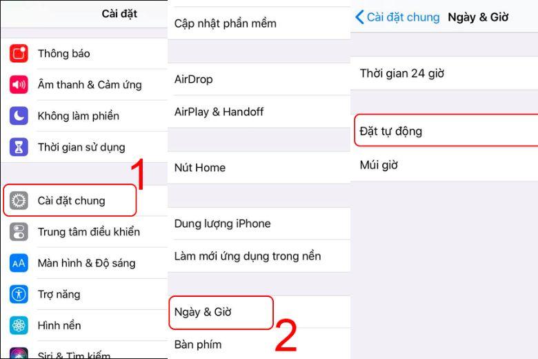 Cách chỉnh giờ trên iPhone