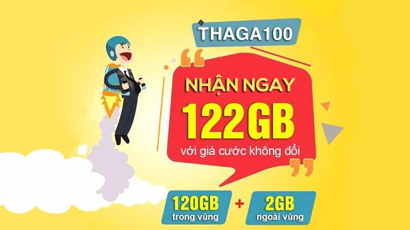 Đăng ký gói cước THAGA100 Mobifone chỉ 50K có 122GB data/tháng