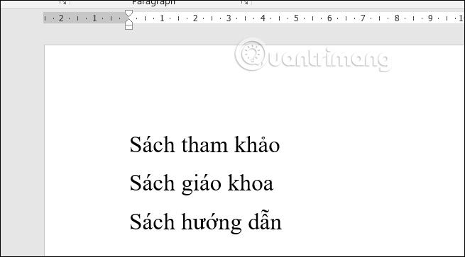 Cách chèn dấu tích vào trong Word