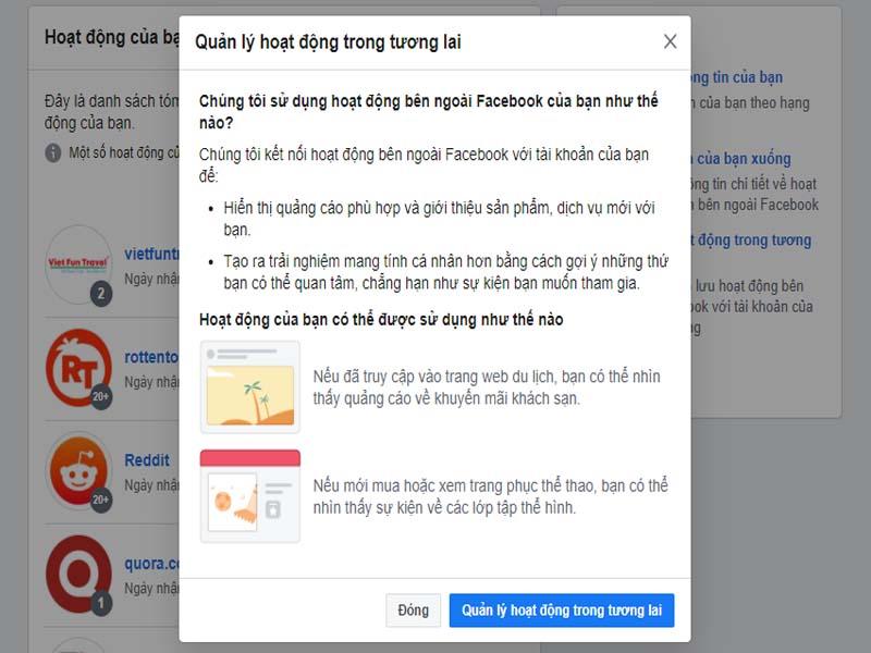 bảo mật Facebook quản lý