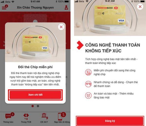 Hướng dẫn đổi thẻ từ sang thẻ chip Techcombank online nhanh chóng