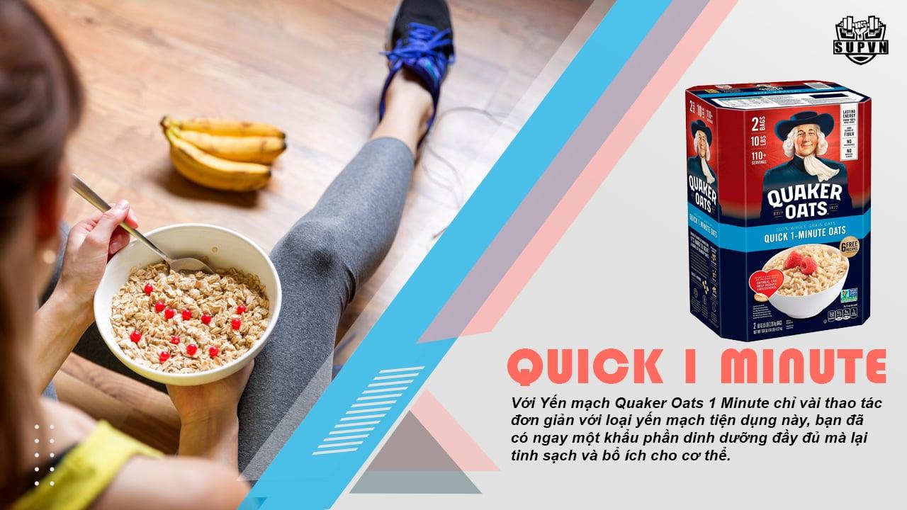 Yến Mạch Quaker Oats Quick 1 Minute