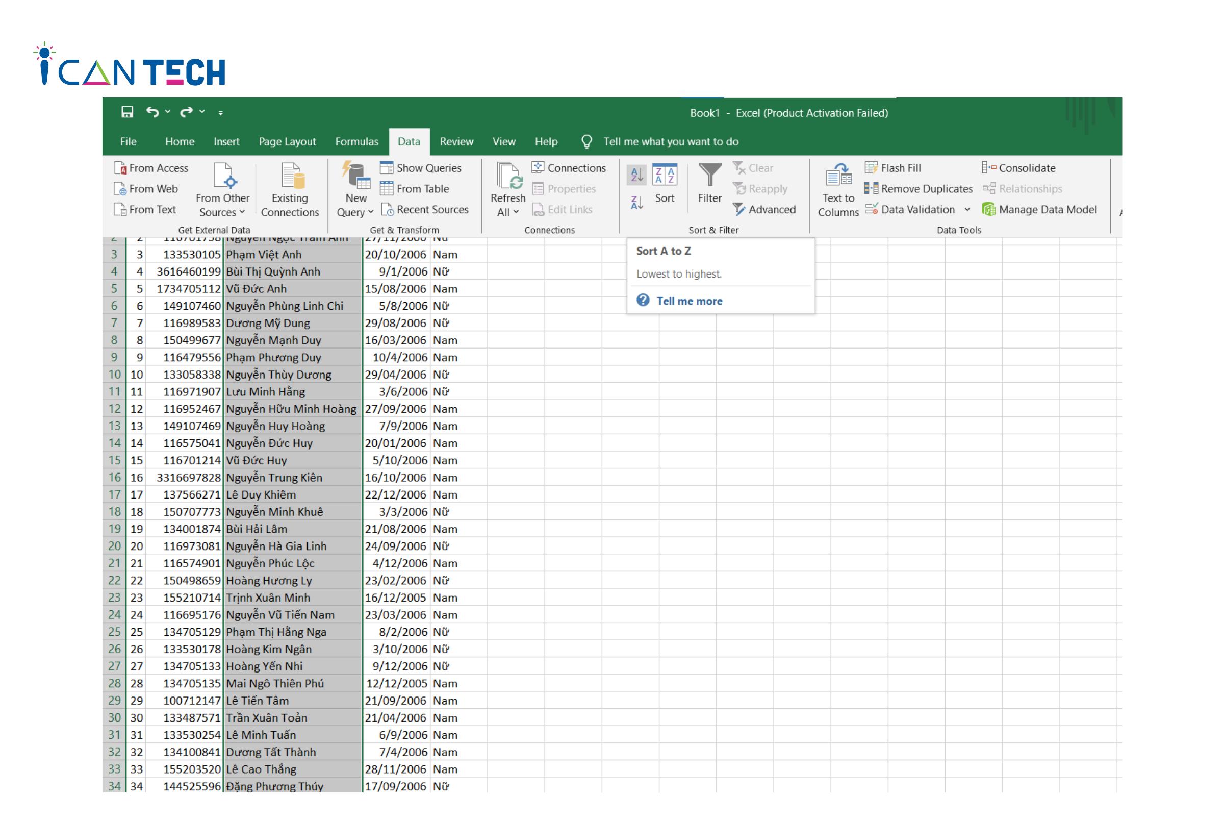 sap-xep-du-lieu-trong-excel