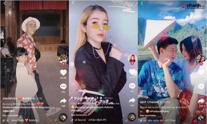 Tạo video TikTok theo trend