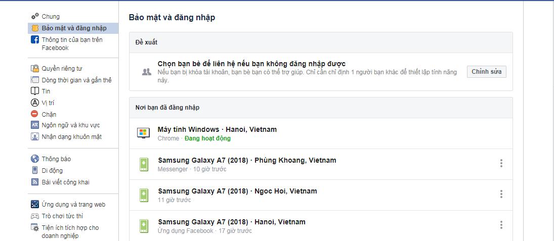 Cách kiểm tra tài khoản Facebook có đang bị người lạ đăng nhập hay không