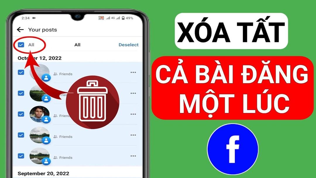 Cách xóa bài viết trên trang cá nhân