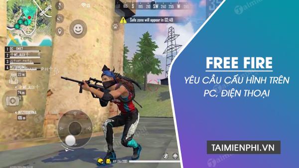 Yeu cau cau hinh game Garena Free Fire