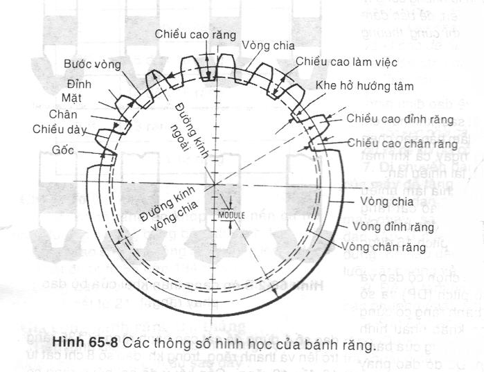 công thức tính mođun bánh răng