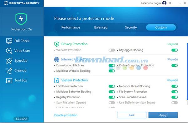 360 Total Security 10.8.0.1234 Giải pháp bảo mật máy tính toàn diện