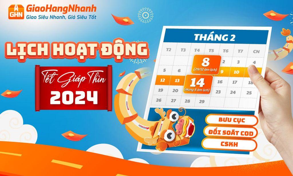 GIAOHANGNHANH THÔNG BÁO LỊCH LÀM VIỆC TẾT NGUYÊN ĐÁN 2024