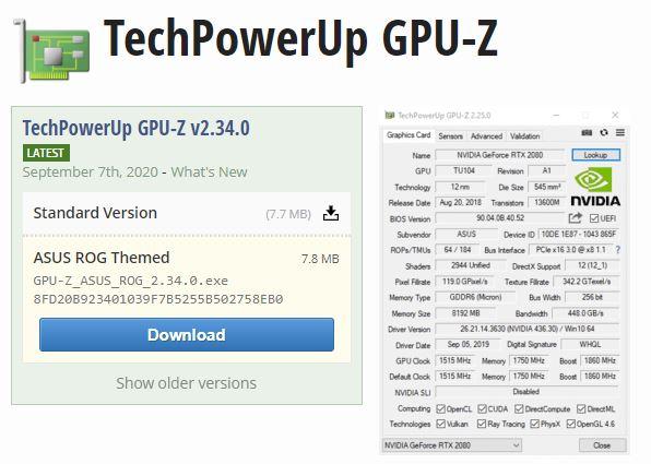 phần mềm gpu-z