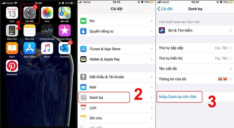 Cách lấy lại số điện thoại đã xóa trên iPhone bằng sim