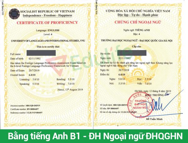 học tiếng Anh B1