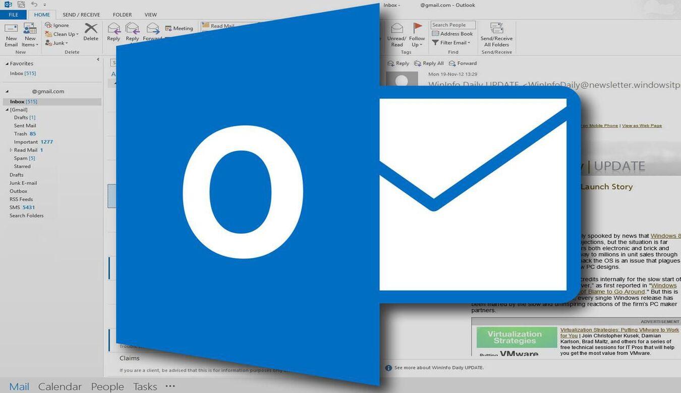 Dung lượng Microsoft đã đầy khiến Outlook không nhận được Mail