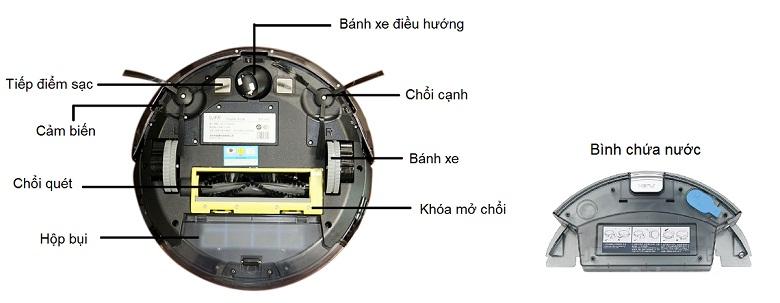 Cấu tạo phần thân Robot hút bụi