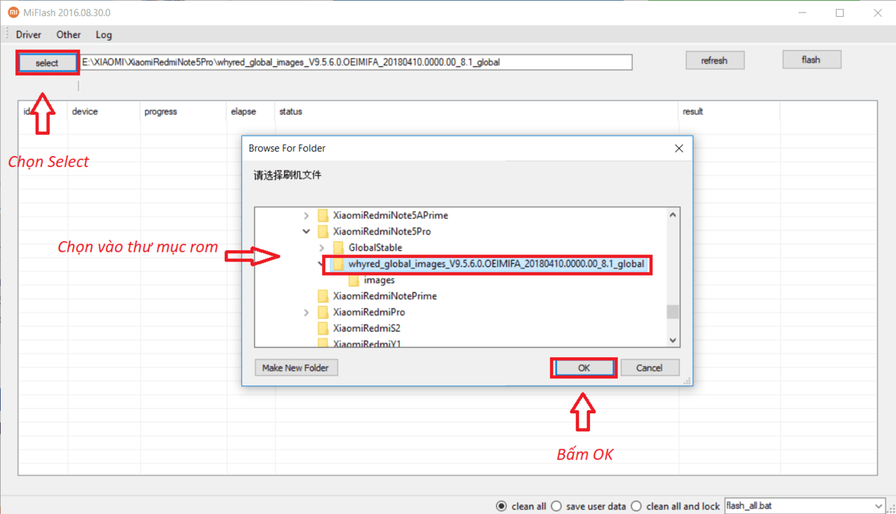 Hướng dẫn Up Rom Quốc Tế cho Redmi Note 5 Pro